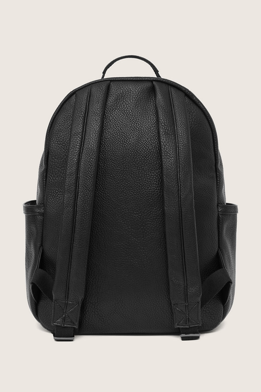 captain lea leather backpack The Lea Backpack - Black Vegan Leather Backpack