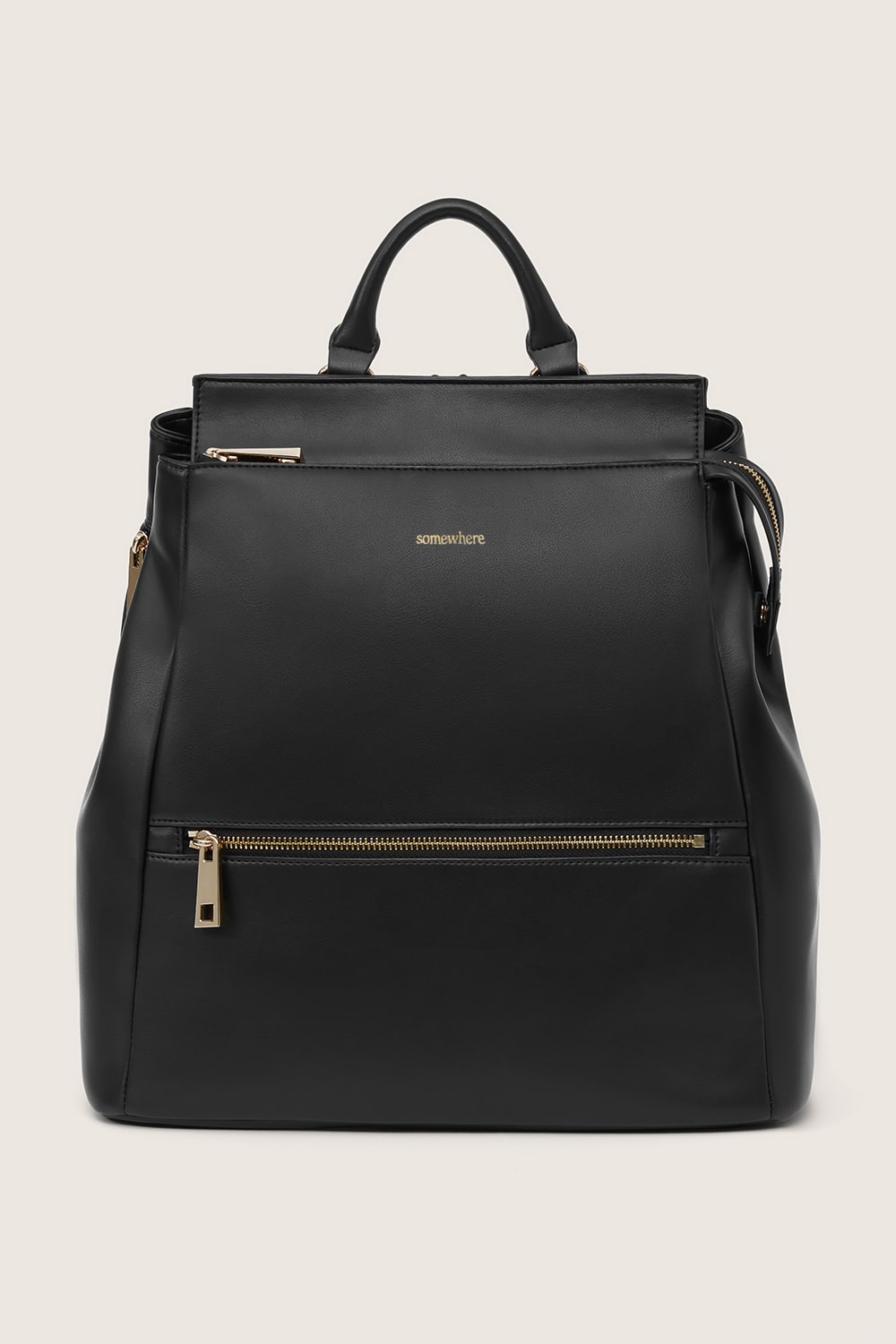 The Charli Backpack - Black Women's Vegan Leather Backpack | Somewhere