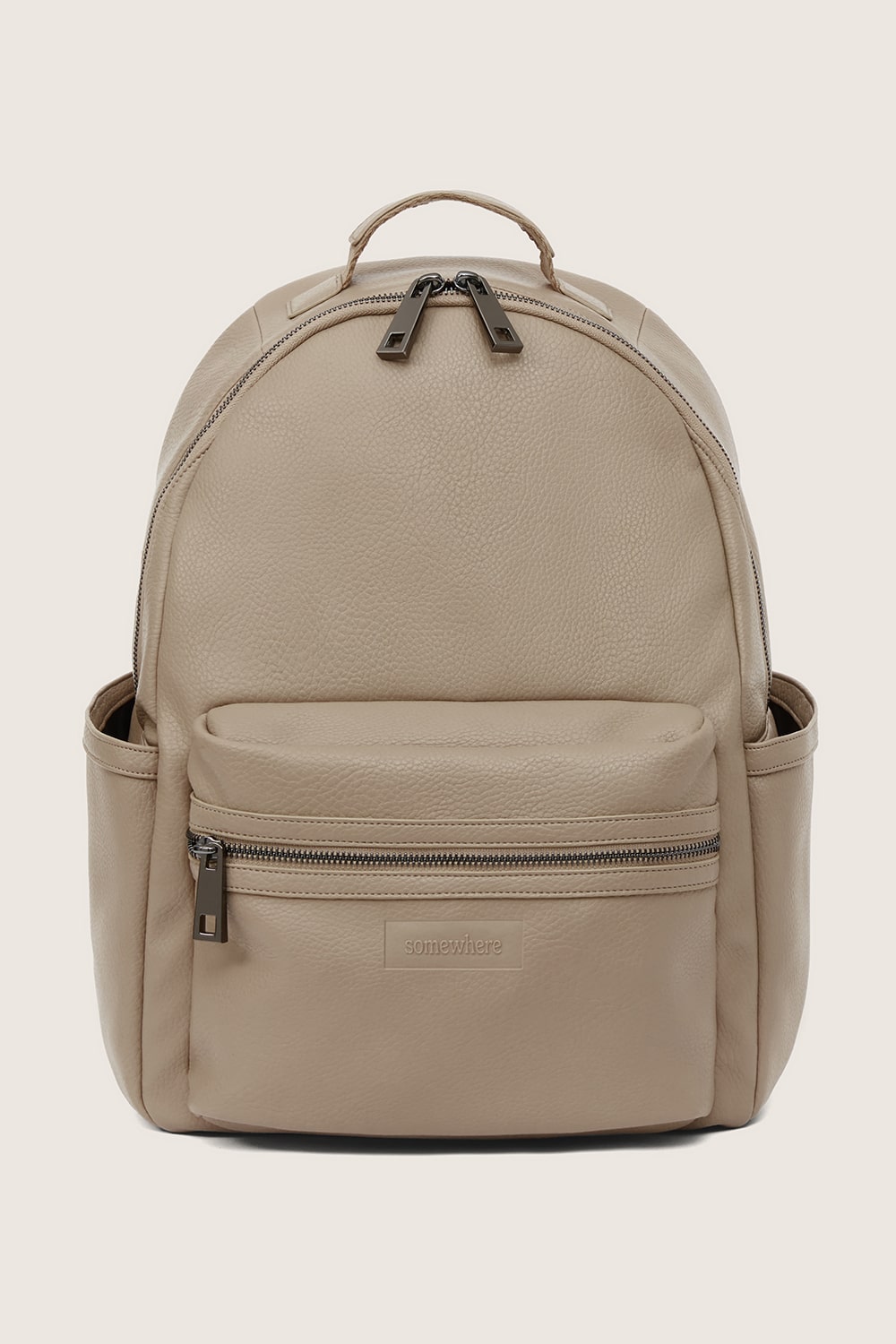 captain lea leather backpack The Lea Backpack - Buff Vegan Leather Backpack