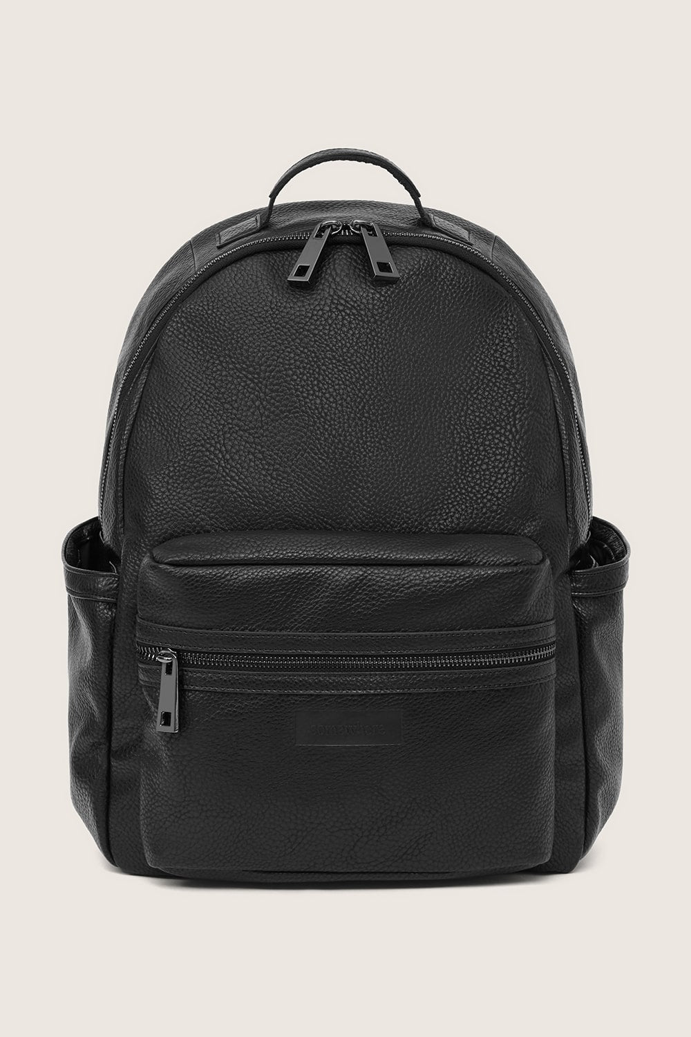 The Lea Backpack - Black Vegan Leather Backpack