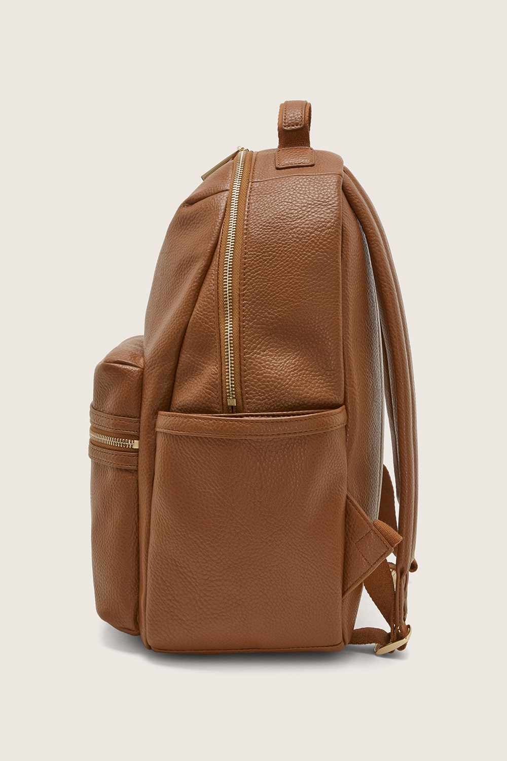 The Lea Backpack - Tan Vegan Leather Backpack