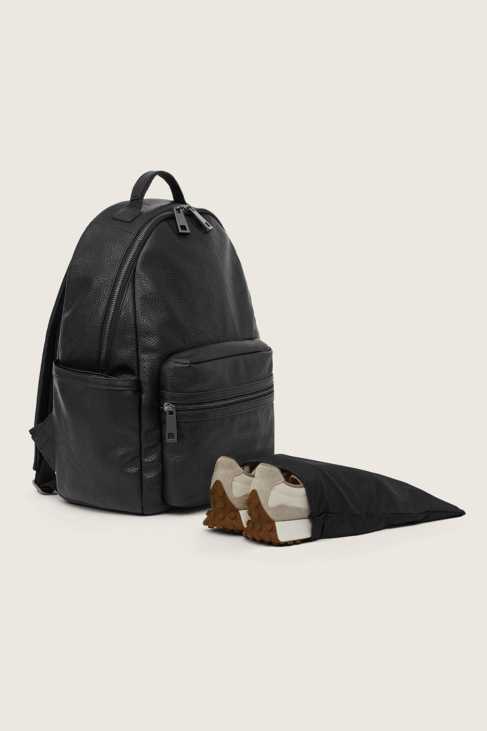 The Lea Backpack - Black Vegan Leather Backpack